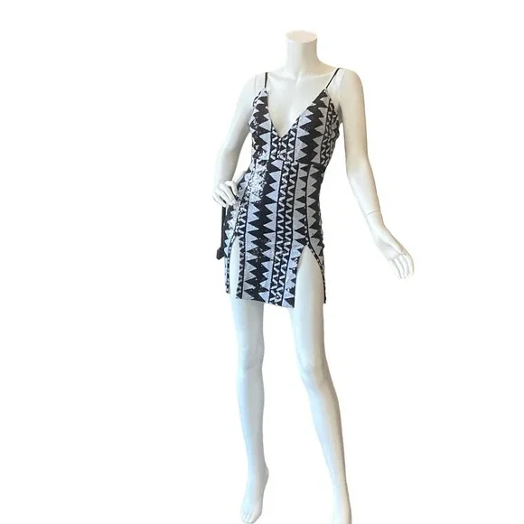 FASHION NOVA Star Behavior Sequin Mini Dress, O0474-6 - Picture 3 of 9